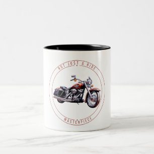 Not Just a Ride – Motorbike Masterpiece   Vintage  Two-Tone Coffee Mug