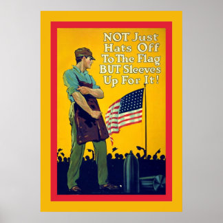 Not Just Hats Off ~ Vintage World War 1 Poster