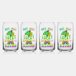Not Just Lucky But Too Blessed Can Glass