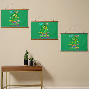 Not Just Lucky But Too Blessed Hanging Tapestry