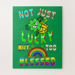 Not Just Lucky But Too Blessed Jigsaw Puzzle