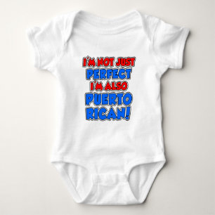 Not Just Perfect Puerto Rican Baby Bodysuit