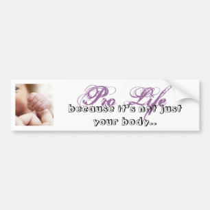 not just your body bumper sticker