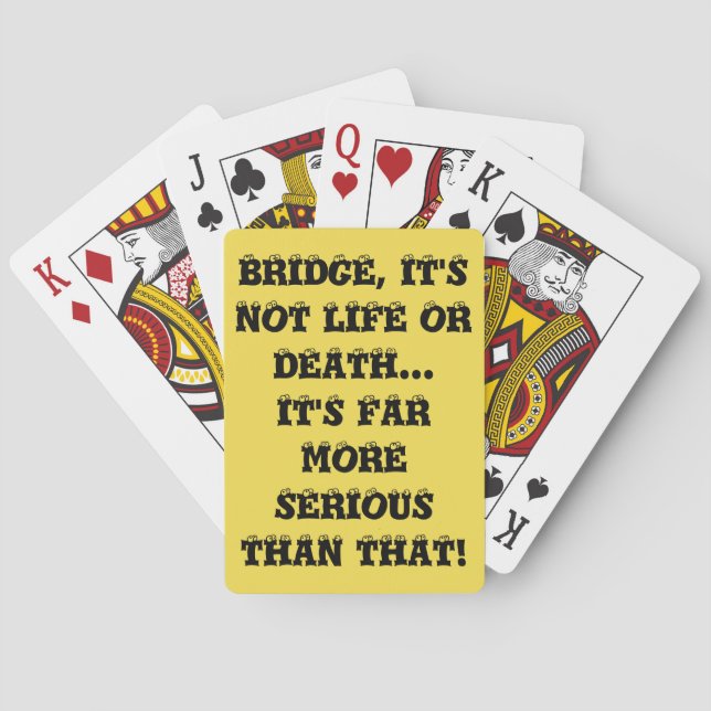 NOT LIFE OR DEATH - PLAYING CARDS (Back)