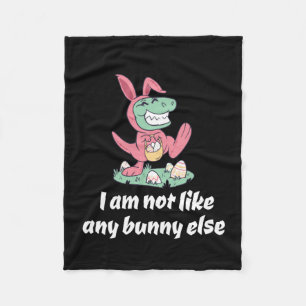 Not like any aaster bunny else T-Rex Fleece Blanket