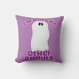 Not Like Other Ghouls Halloween Ghost Art Cushion