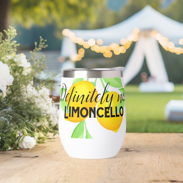 Not Limoncello Stemless Wine Tumbler (Wedding)