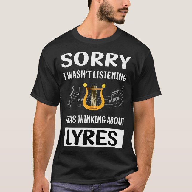 Not Listening Lyre T-Shirt (Front)