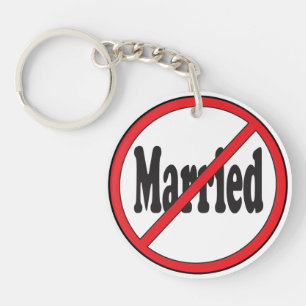 Not Married Key Ring