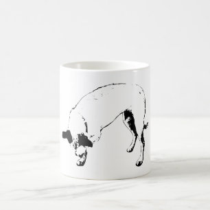 Not Me Dog, Peekaboo Paw Coffee Mug