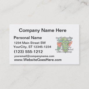 Not meddle white dragon head business card