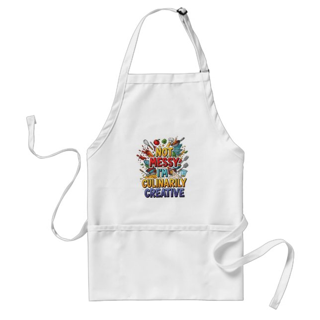 Not Messy I'M Culinarily Creative Apron (Front)