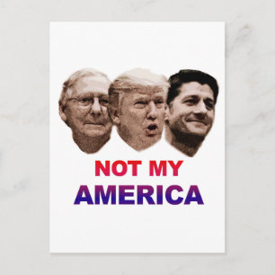 Not My America Postcard