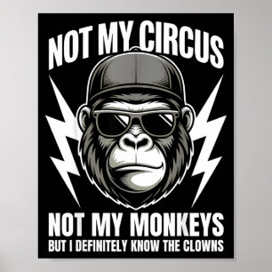 Not My Circus Not My Monkeys But I Definitely Know Poster
