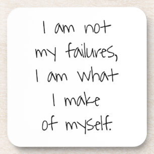 Not My Failures Hard Plastic Coaster