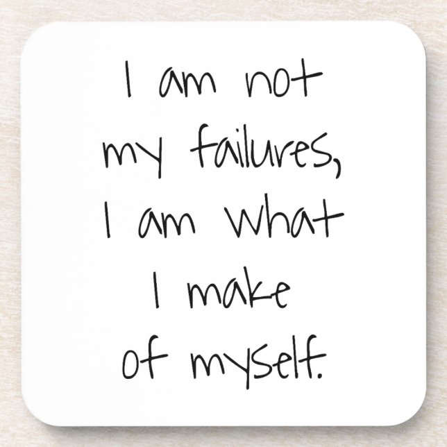 Not My Failures Hard Plastic Coaster (Front)