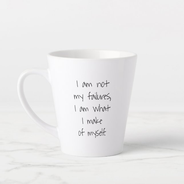 Not My Failures Latte Mug (Left)