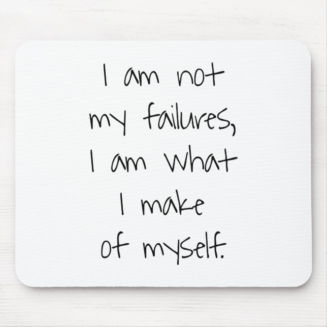Not My Failures Mouse Pad (Front)