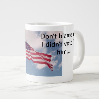 Not my fault large coffee mug