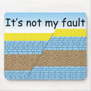 Not my fault mouse mat