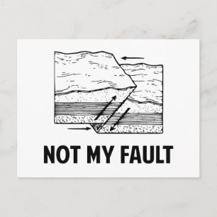 Not My Fault Postcard