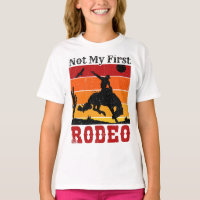 Not My First Rodeo Cowboy Cowgirl Horse Sunset