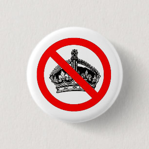 Not My King 3 Cm Round Badge