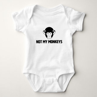 Not my monkeys bodysuit