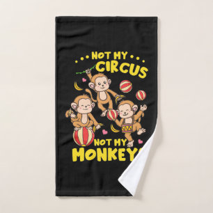 Not My Monkeys Hand Towel