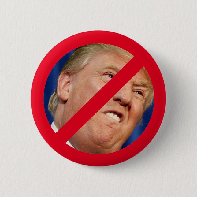 Not My President 6 Cm Round Badge (Front)