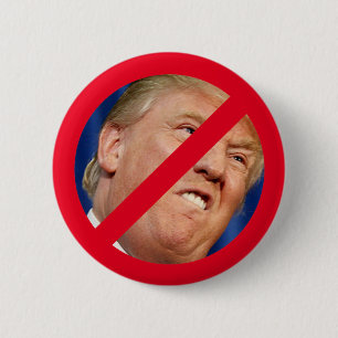 Not My President 6 Cm Round Badge