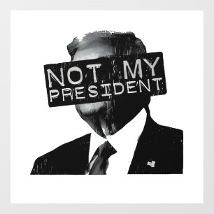 Not my President Anti Trump Inaguration Liberal Window Cling