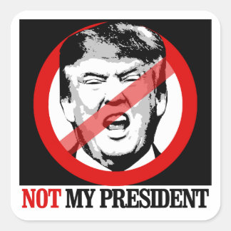 Not My President - Anti-Trump Square Sticker