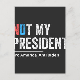 Not My President Holiday Postcard