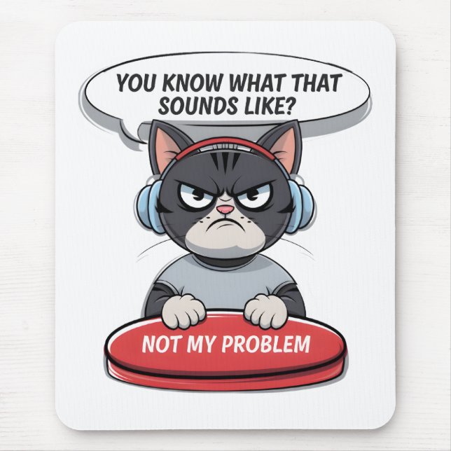 Not my problem mouse mat (Front)
