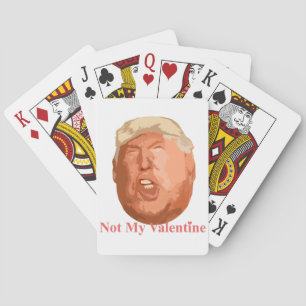 not my valentine playing cards