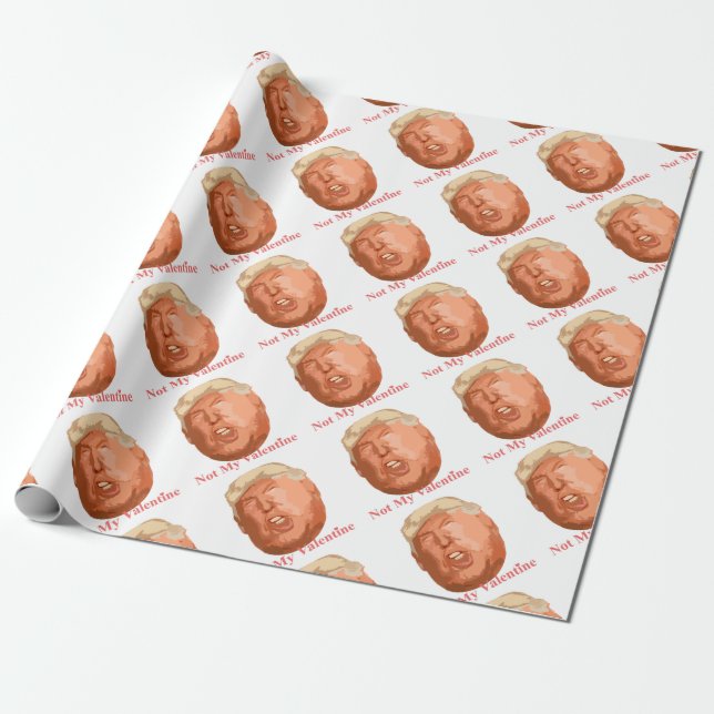 not my valentine wrapping paper (Unrolled)