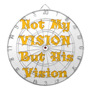 Not My Vision But His Vision Art Print Dartboard