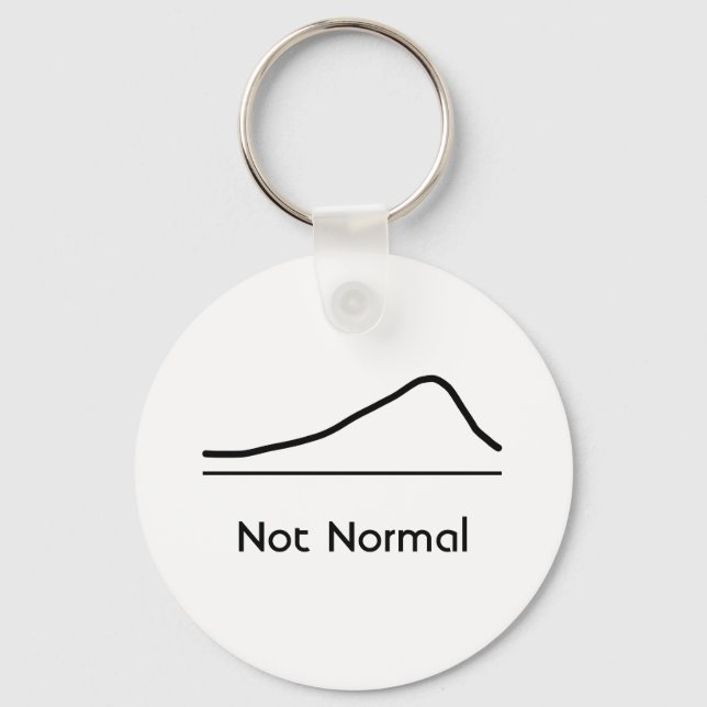 Not Normal for Statistics Lovers keychain (Front)