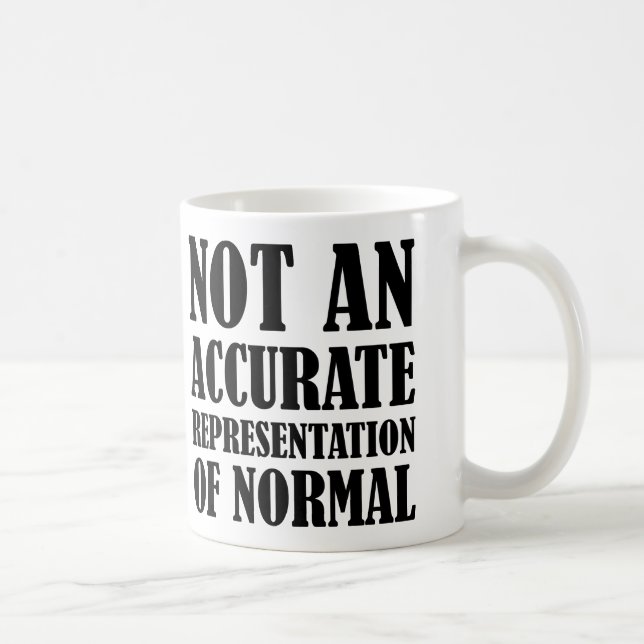 Not Normal Funny Mug or Travel Mug (Right)
