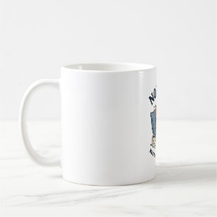 Not Now Lazy Cat Vintage Engraving Funny Cat Desig Coffee Mug