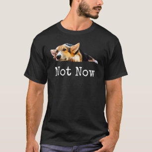 Not Now Puppy Corgi Cute Welsh Corgi Pembroke Dog T-Shirt