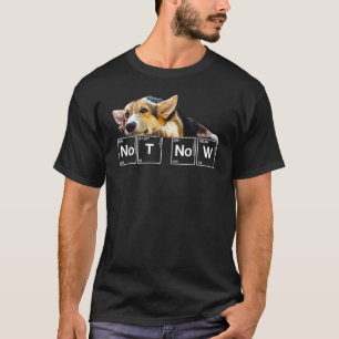 Not Now Puppy Corgi Tee Sarcastic Dog Science