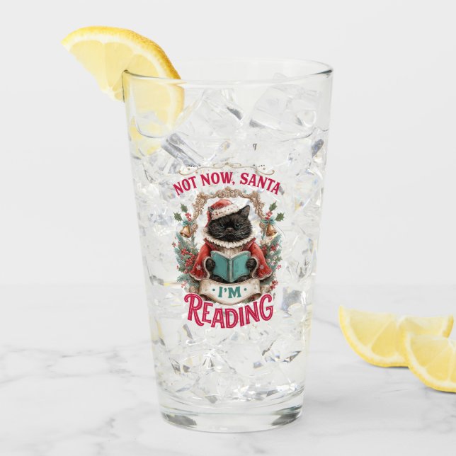 Not Now Santa I'm Reading  Glass (Front Ice)