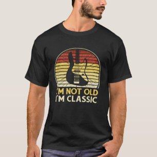 Not Old Classic Aging Graphic Acoustic Guitar T-Shirt