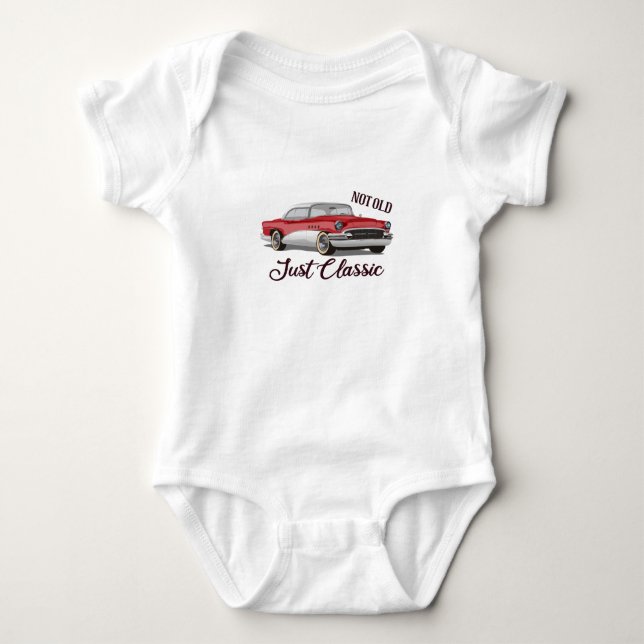 Not Old Just Classic Baby Bodysuit (Front)