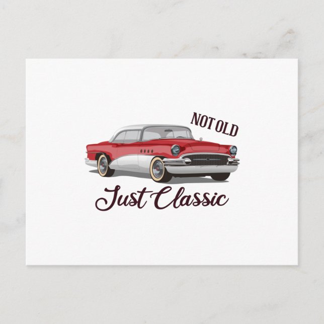 Not Old Just Classic Postcard (Front)