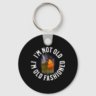 Not Old Old Fashioned Funny Birthday Pun Sayings Key Ring