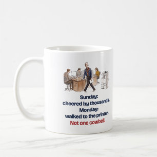 Not One Cowbell: Funny Marathon Runner Office Mug