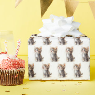 Not Only For Cat Lovers, Cute Little Kitten  Wrapping Paper